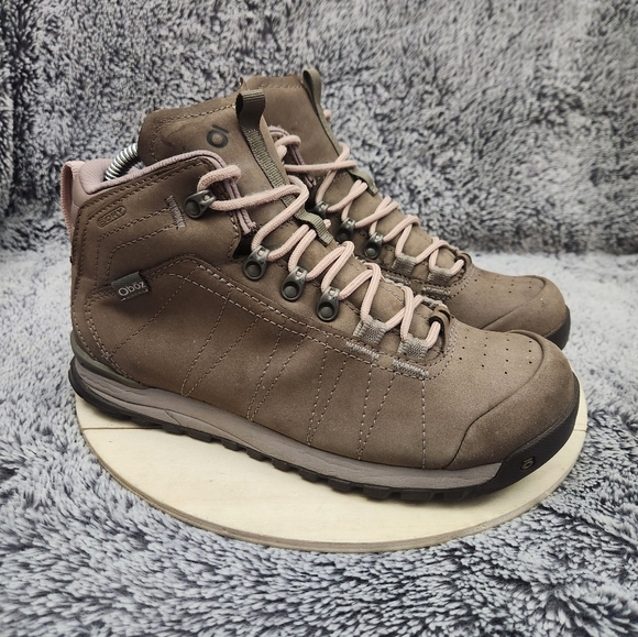 Oboz Footwear Shoes - OBOZ Bozeman Mid Leather Waterproof Shoes Women's Size 7.5